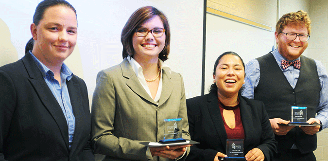 WSOB students with awards